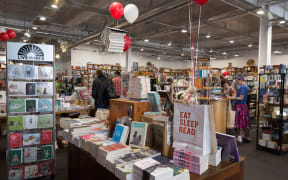 Scorpio Books in Christchurch on Aotearoa New Zealand Bookshop Day.