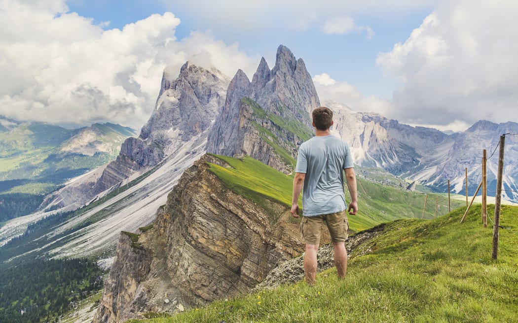 Hiking in The Dolomites, Italy