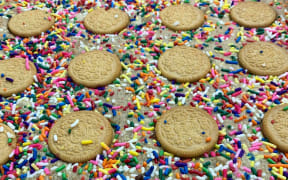 Biscuits from the Get Baked bakery featuring the illeagal sprinkles.