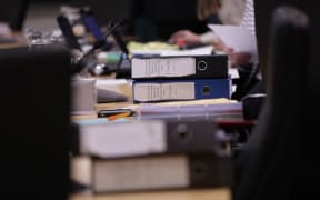 Files on desks at start of Auckland Council's Unitary Plan debate.