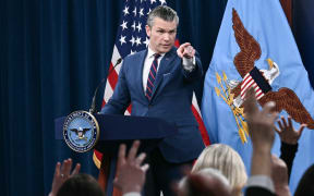 US Defense Secretary Pete Hegseth takes questions during a press conference on US military action in Iran, at the Pentagon in Washington, DC, on 2 March, 2026.