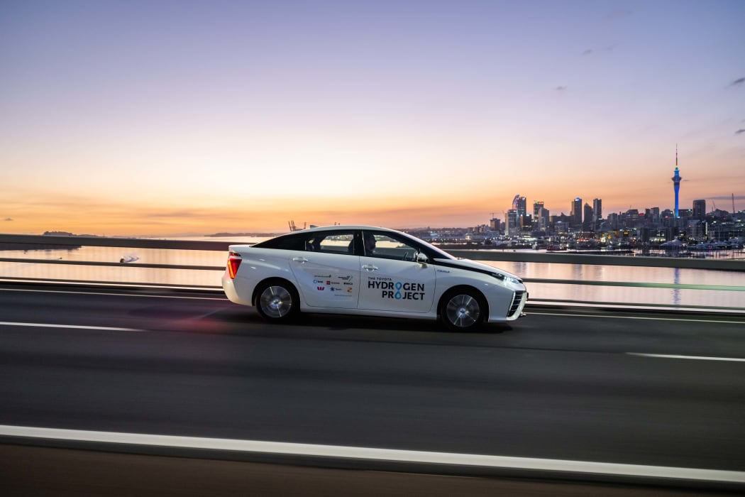 The Toyota Mirai would be used in the country's first commercial trial of hydrogen-powered vehicles.