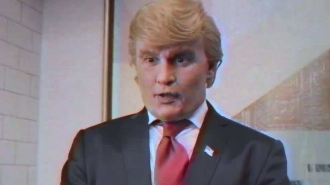 Johnny Depp as Donald Trump in Adam McKay’s online satire The Art of the Deal