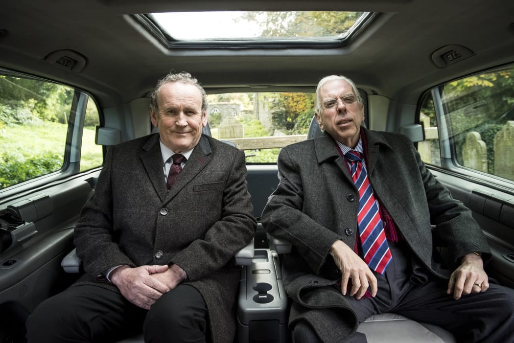 Colm Meaney and Timothy Spall in The Journey.