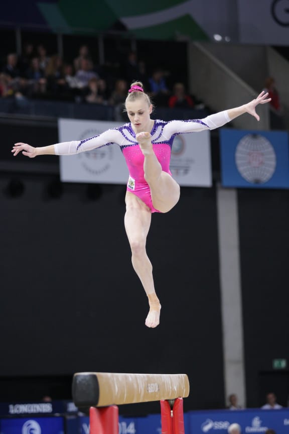 Georgia-Rose Brown representing Australia at the 2014 Glasgow Commonwealth Games.