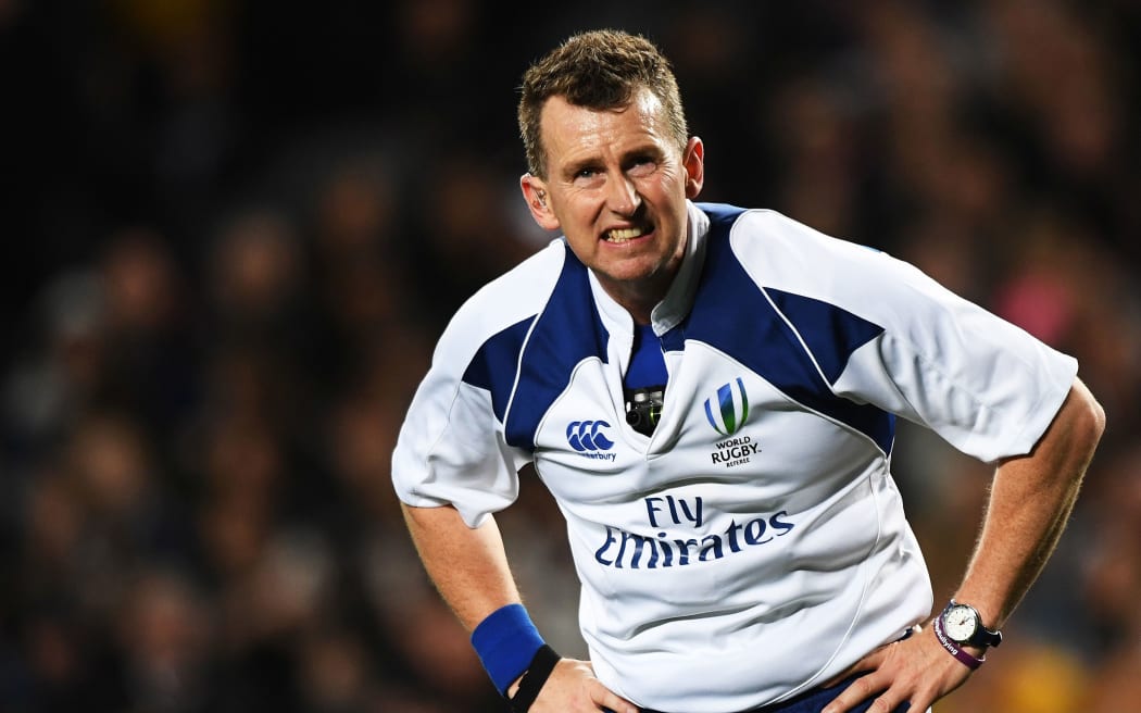 Welsh rugby referee Nigel Owens.