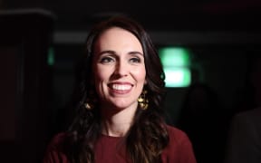 Labour leader Jacinda Ardern on election night.