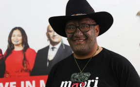 Rawiri Waititi at the Māori Party headquarters in Rotorua.
