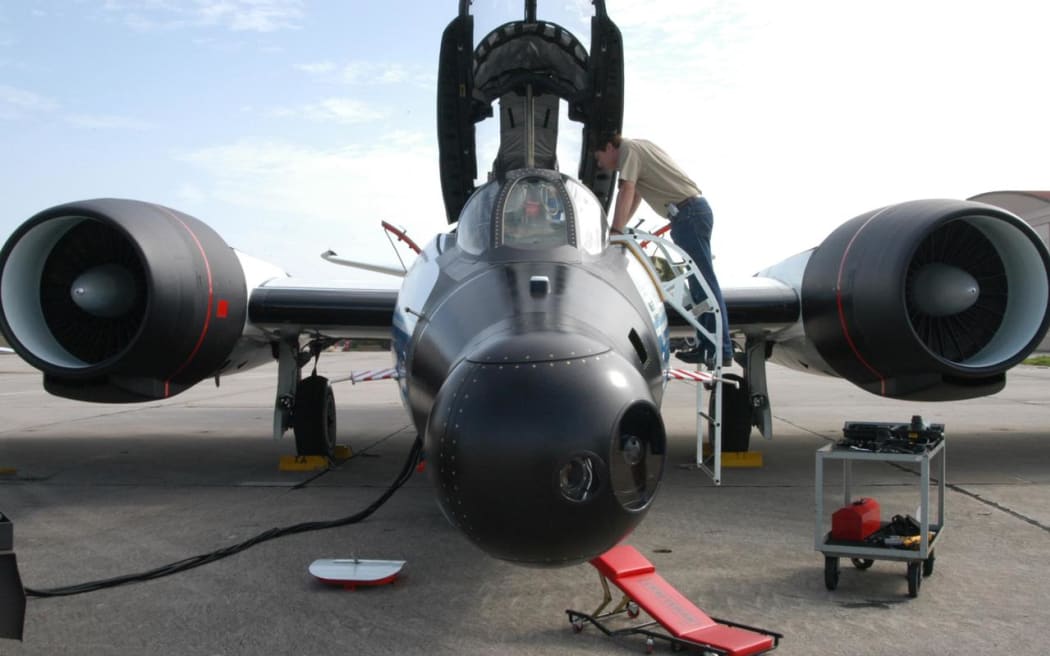 A NASA WB-57 jet