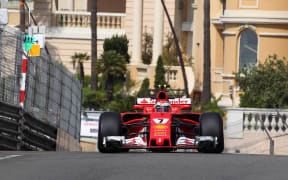 Sebastian Vettel in action at Monaco.