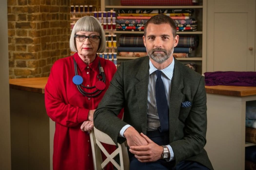 Patrick Grant (R) on the Great British Sewing Bee