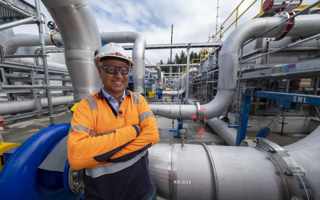 Watercare infrastructure projects manager Sven Harlos at the Tuakau water treatment plant in March when it was still under construction.