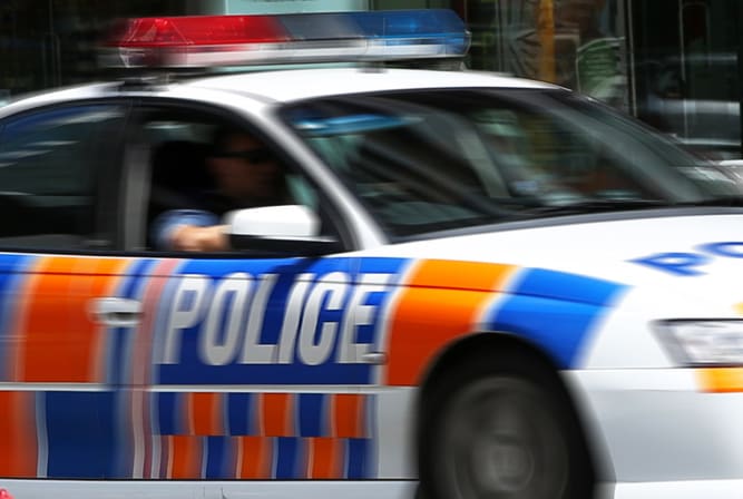 Police car in Wellington