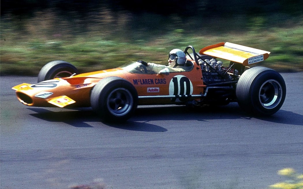 The McLaren M7A driven by Bruce McLaren in 1969.