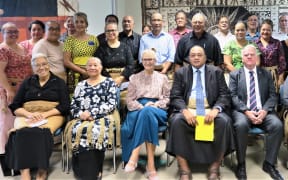Tonga's Ministry of Education with the New Zealand and Australian High Commissioners and stakeholders at the launch of a Tonga Education Policy Framework review.