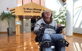 Disability Action Rotorua Access Group committee chairman Reverend Timothy Lee at Rotorua Lakes Council.