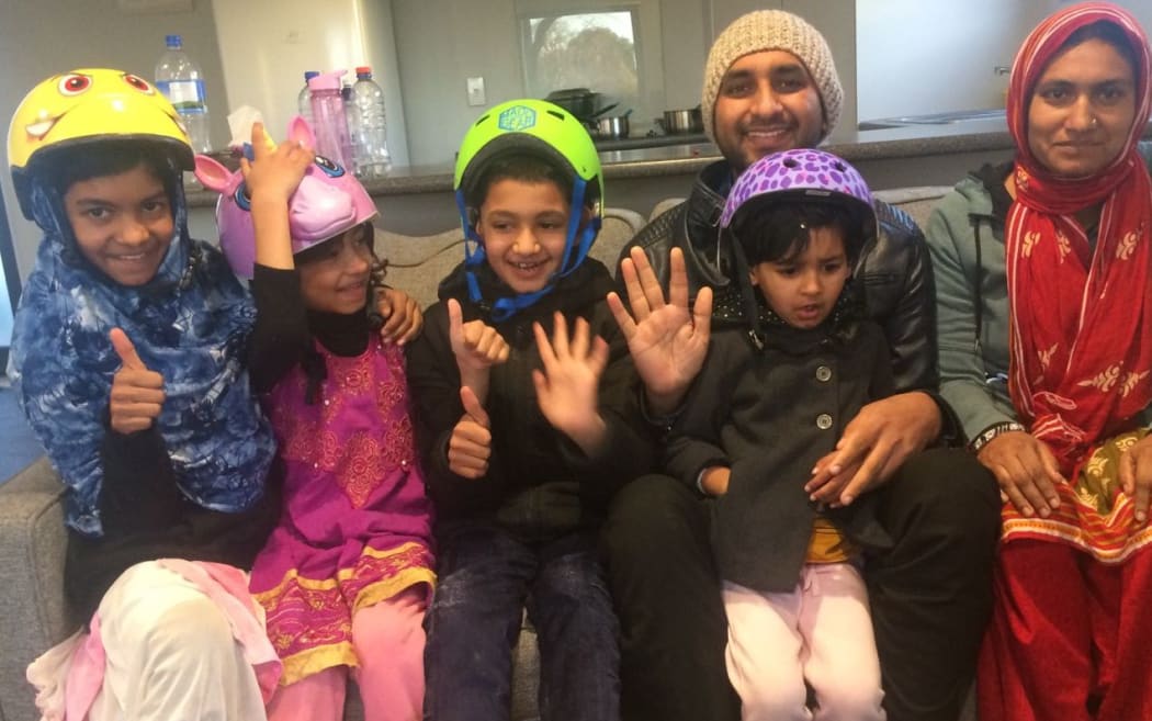 Mohammad Sahadat, his wife Tarnnum Praveen and their four children.