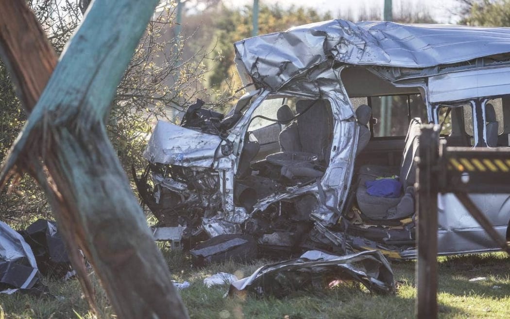 Van that killed 4 in Ashburton crash