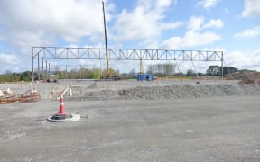 Waikato freight hub construction site