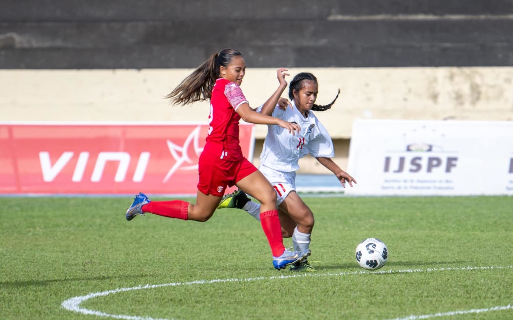 OFC U-16 Women's Championship 2023, 3rd place, Tahiti v Tonga, Pater Stadium, Pirae, Tahiti, Tuesday 26 september 2023, photo : Christophe Fotozz, Tahiti