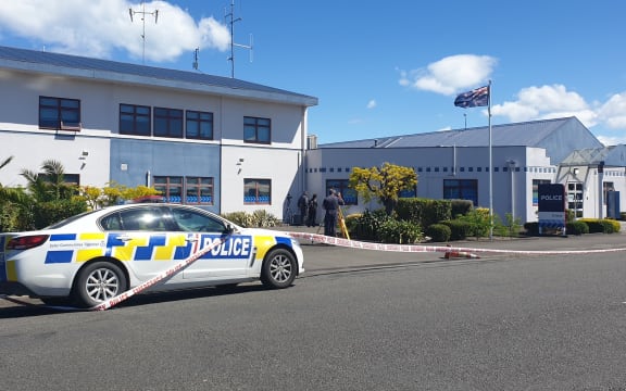 The Wairoa Police Station was also targeted on Sunday night.