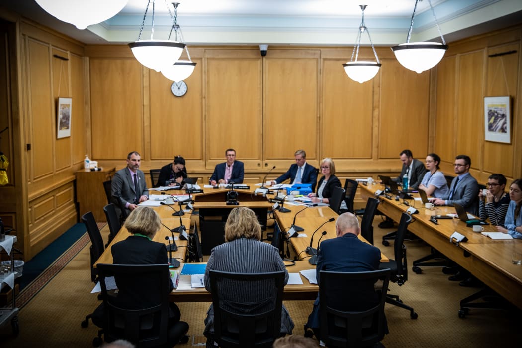 An estimates hearing underway at Parliament. Ministers appear before select committees to answer questions on the budget proposal for the next financial year