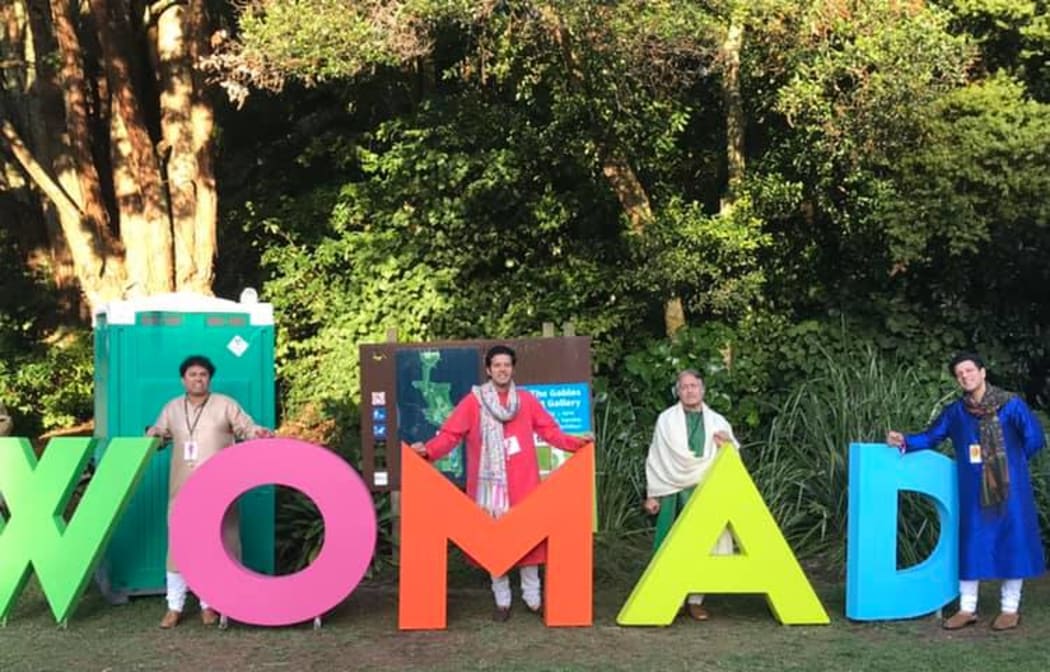 Amjad Ali Khan and sons at Womad