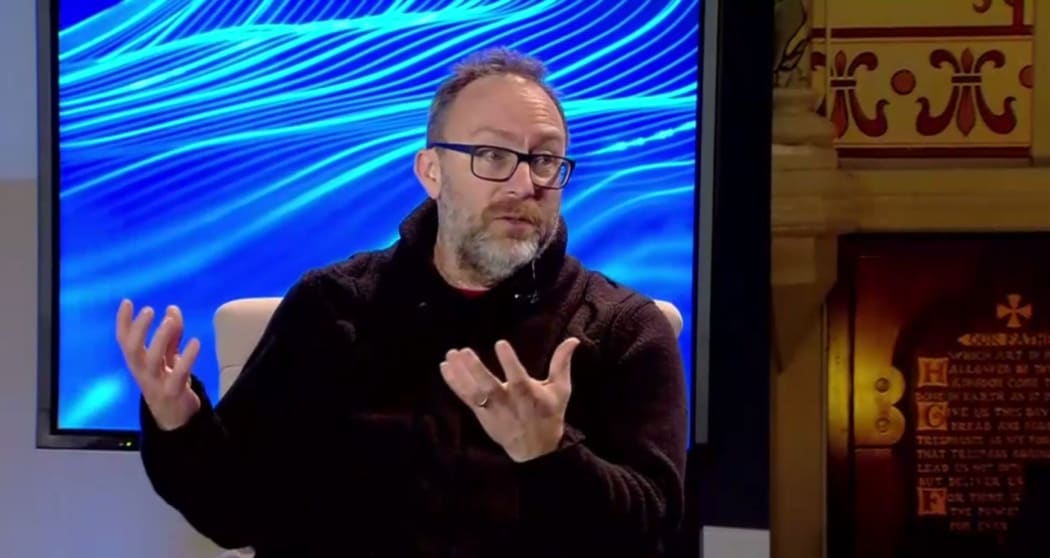 Wikipedia founder Jimmy Wales slammed Facebook's new strategy in a CNBC debate at Davos.
