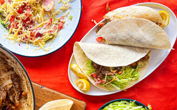 Sizzling steak fajitas by Sam Parish