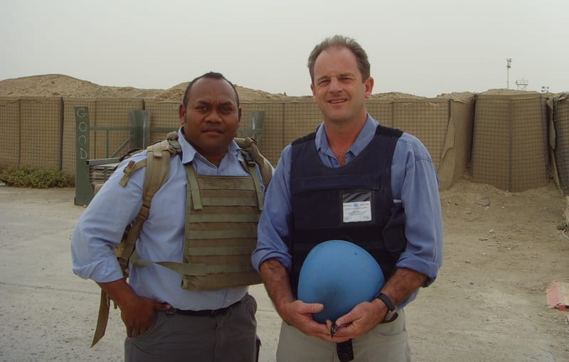 David Shearer in Iraq