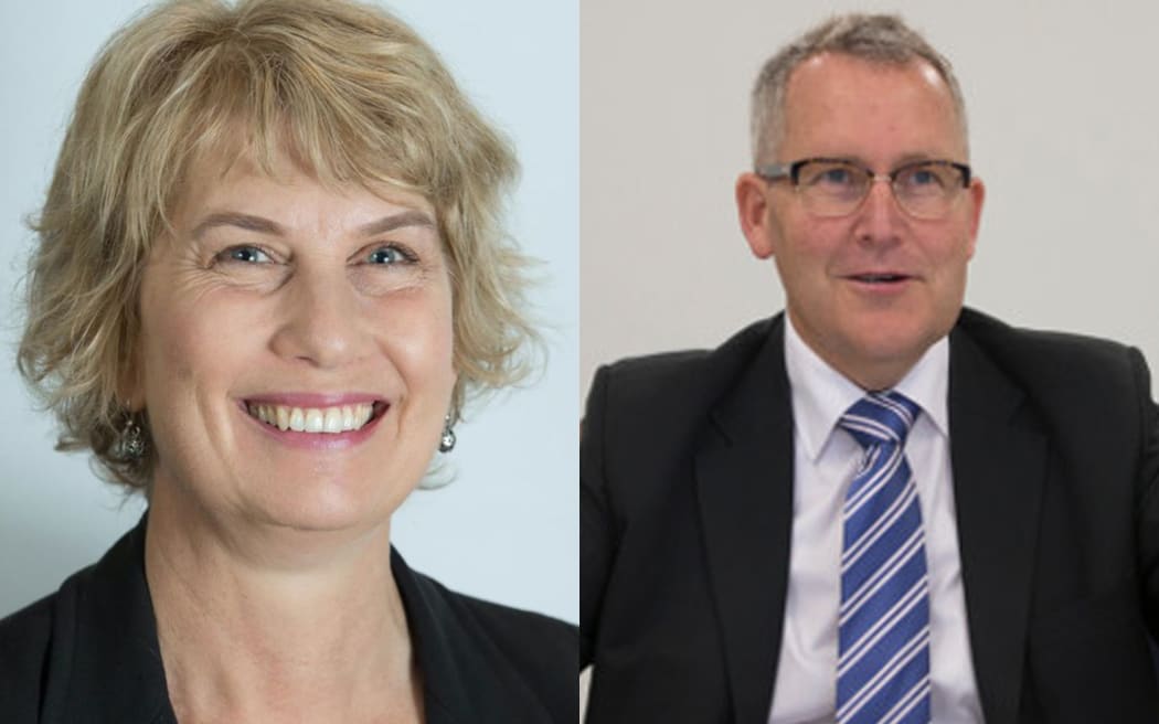 Paula Southgate, left, will request a recount after being beaten to the Hamilton mayoralty by 9 votes by Andrew King, left.