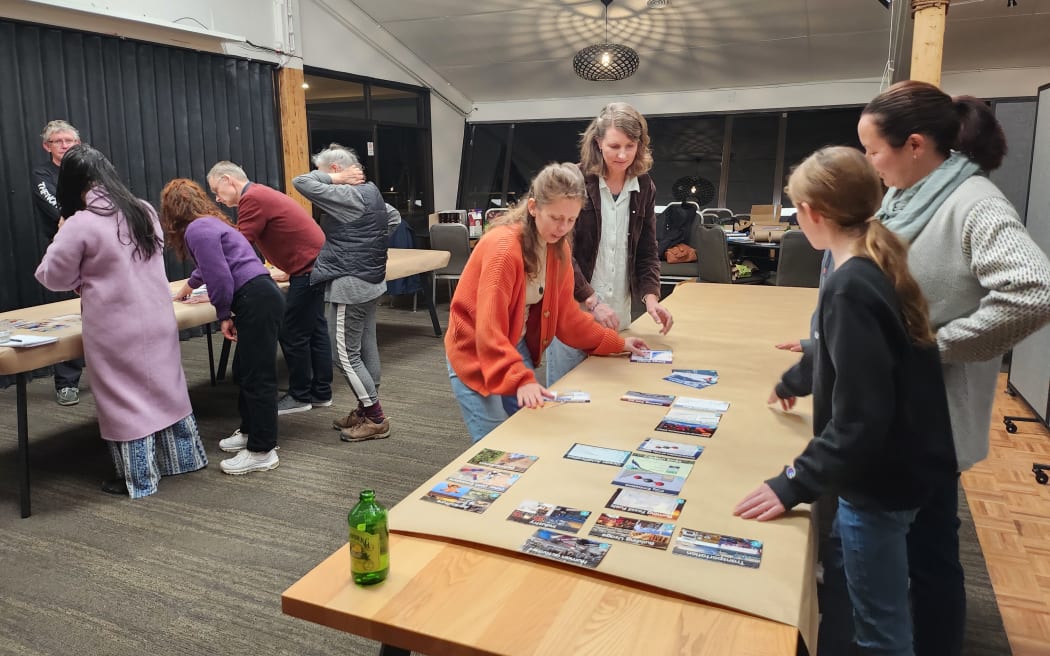 A Climate Fresk taking place at Bucklands Beach Yacht Club.