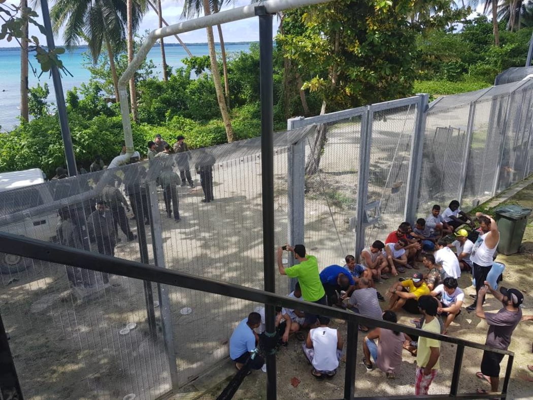 Protest at Australia's detention camp in PNG