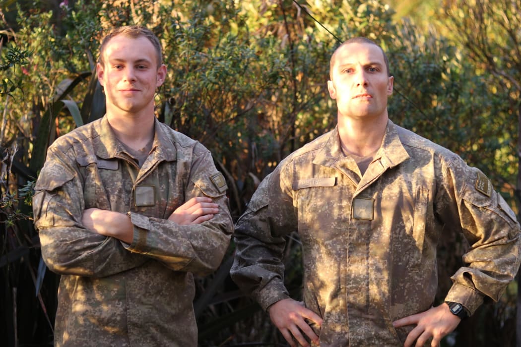 Private Nathan Connell and Major Dennis Peters have arrived at Fox River on the West Coast to aid in the rubbish spill clean-up.