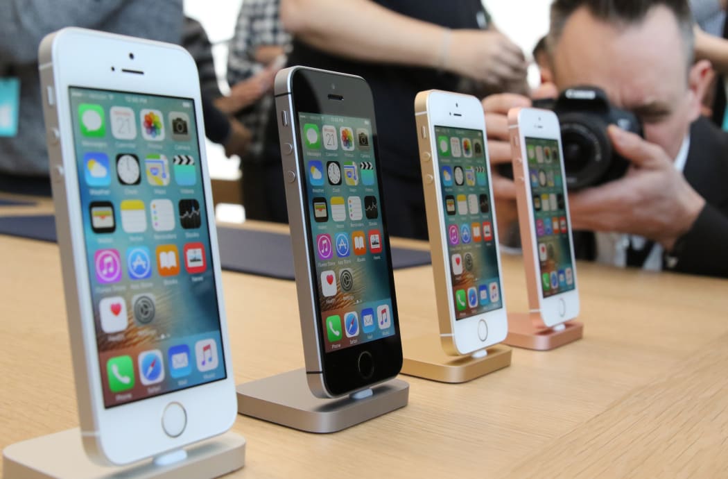 Apple's iPhone SE launched at its  corporate headquarters in Cupertino, California.