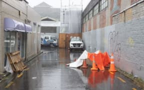 Hopper St in Wellington where Joshua Bowles fell 6m from a roof. Prowash appeared for sentencing in the Wellington District Court on Tuesday in relation to the incident.