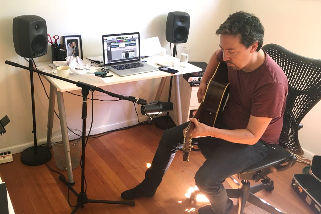 Jon Toogood in his home studio