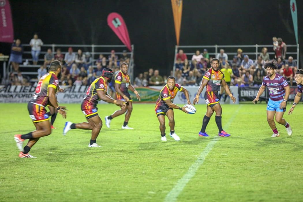 The PNG Hunters secured their first win of the season away to the Central Queensland Capras.