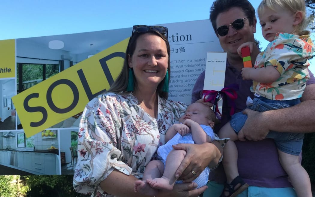 Rory O'Sullivan with his wife, Harriet, and sons Lockie and Felix. Rory is concerned he might lose his house due to unaffordable interest rate hikes.
