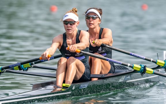 Jackie Kiddle and Zoe McBride NZ Womens Lightweight Double Scull.
World Championships, Austria 2019.