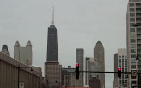 The building formerly known as the John Hancock Center (C), is one of Chicago's most famous skyscrapers.