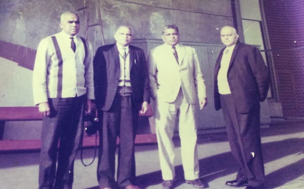 Bhana Brothers, a name now woven into the fabric of Auckland’s history, was founded in the late 1930s by Magan, Jeram, Manilal and Bhana Fakir (L-R).