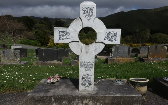 Headstones at the Makara Cemetery Wellington