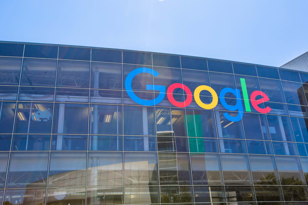 Mountain View, CA, USA - August 15, 2016: close up of Google sign on one of the Google buildings.