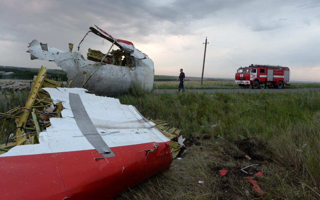 Wreckage of MH17