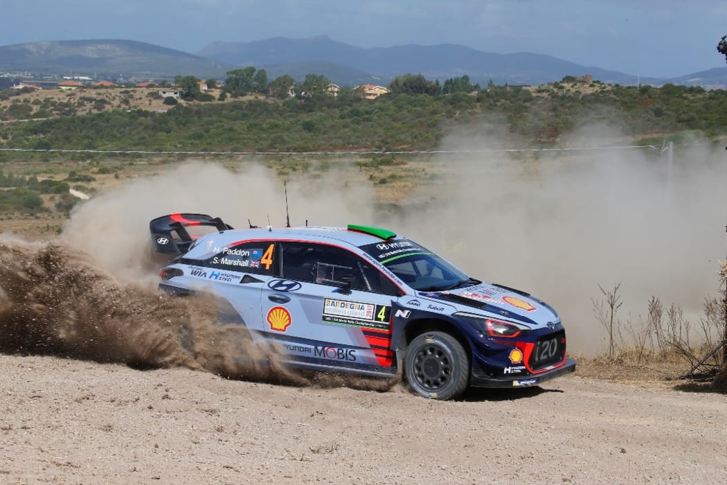 Hayden Paddon during Rally Italia Sardegna.