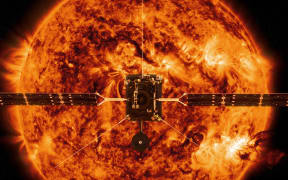 This handout illustration image provided by NASA and obtained February 3, 2020 shows the Solar Orbiter.