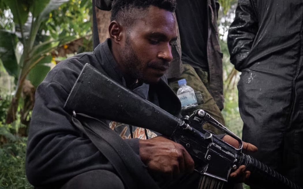 Jacob Luke says he stole three M16s off people he killed in battle.