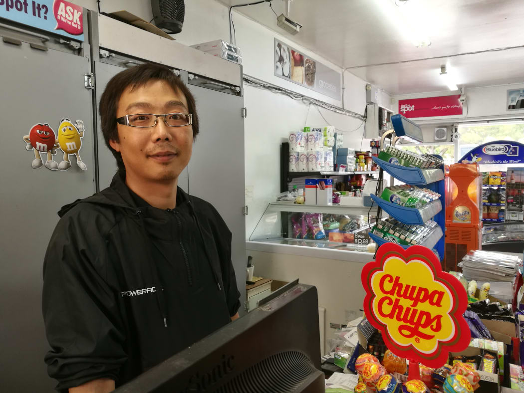 On the Spot convenience store owner Jackson Zhang.