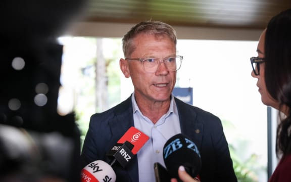 Paul Goldsmith at the National Party caucus retreat, 21 January 2026..